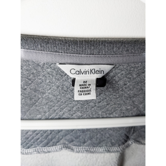 CALVIN KLEIN GREY FULL-ZIP MEN'S SWEATSHIRT - Picture 8 of 9